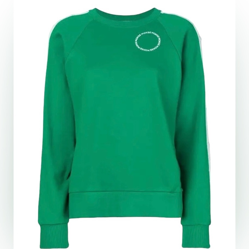 Monse Raglan Sleeve Snap Sweatshirt